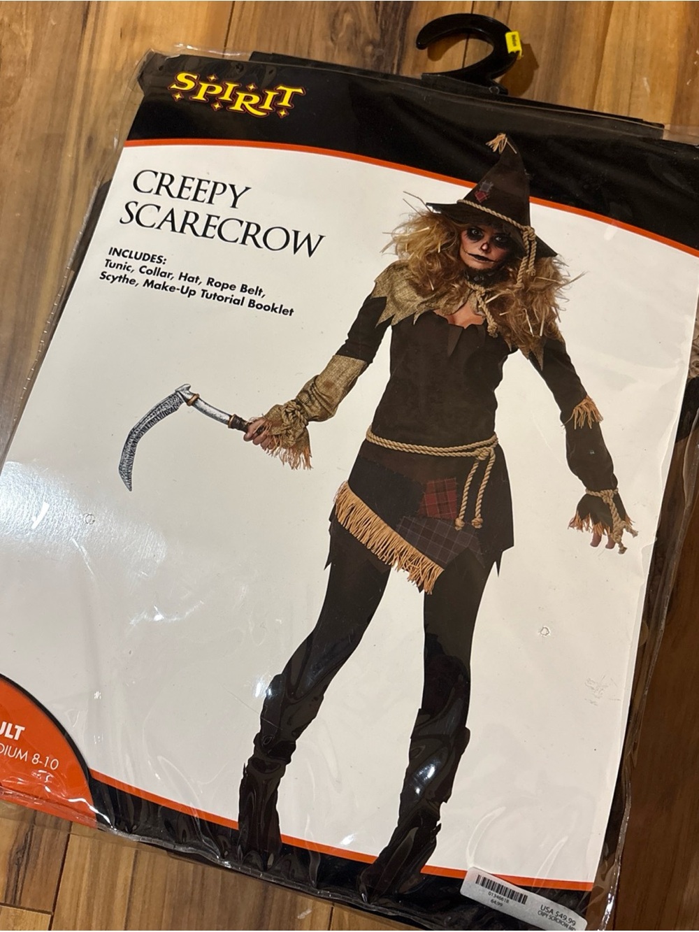 Spirit Creepy Scarecrow Adult Costume - NEW